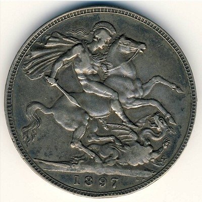 Великобритания 1 крона 1897 год