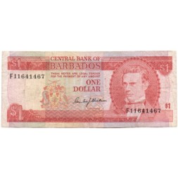 Барбадос 1 доллар 1973 год - VF-