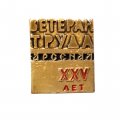 Значок Ветеран труда. Арсенал. 25 лет. Ленинград