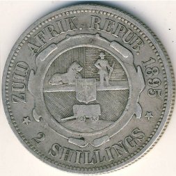 ЮАР 2 шиллинга 1895 год
