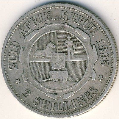ЮАР 2 шиллинга 1895 год