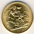 Великобритания 1 соверен 1974 год