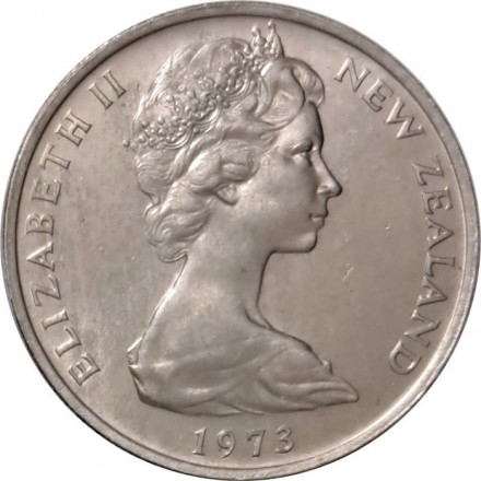 Новая Зеландия 10 центов 1973 год