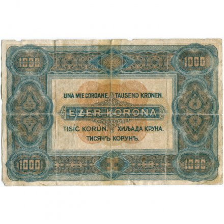 Венгрия 1000 крон 1920 год - F