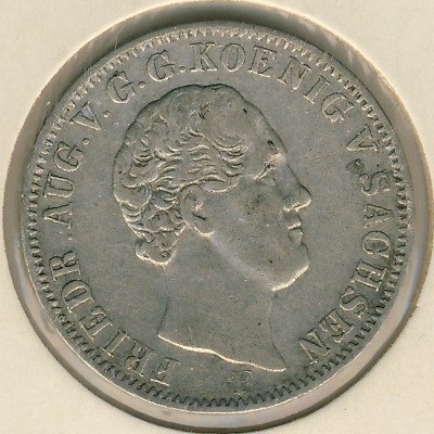Саксония 1/6 талера 1847 год