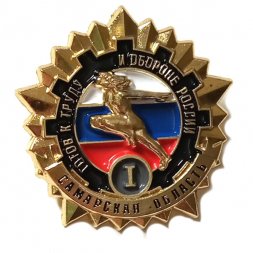 Значок ГТО. Готов к труду и обороне России. Самарская область. 1 ступень