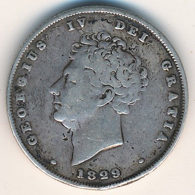 Великобритания 1 шиллинг 1829 год