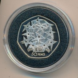 Великобритания 50 пенсов 1998 год