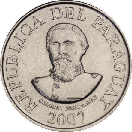 Парагвай 100 гуарани 2007 год - Хосе Эдувигис Диас