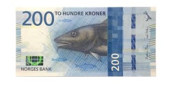 Норвегия 200 крон 2016 год - UNC