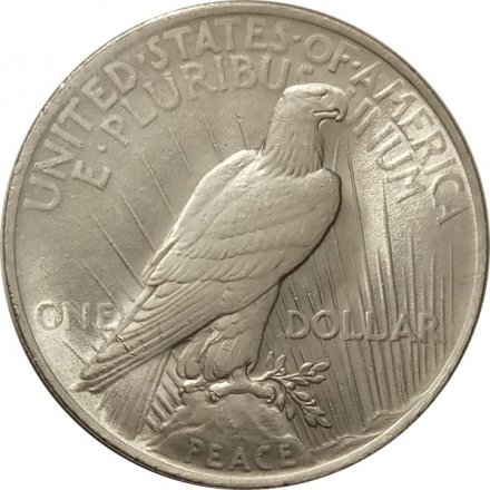 США 1 доллар 1922 год - Peace Dollar (без отметки монетного двора)