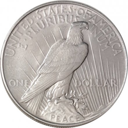 США 1 доллар 1922 год - Peace Dollar (без отметки монетного двора)