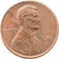США 1 цент 1985 год - Авраам Линкольн (D)