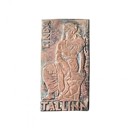 Значок Эстония. Таллин (Tallinn). Linda. Памятник