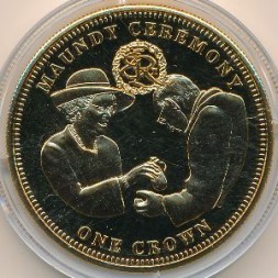 Монета Тристан-да-Кунья 1 крона 2012 год - Церемония Монди