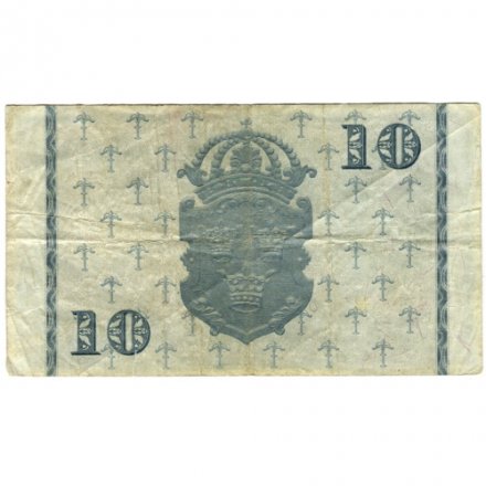 Швеция 10 крон 1952 год - Портрет короля Густава Васа - F-VF