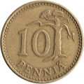 Финляндия 10 пенни 1963 год