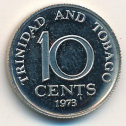Тринидад и Тобаго 10 центов 1973 год