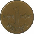 Финляндия 1 пенни 1969 год - Крест святого Иоанна (Cu)