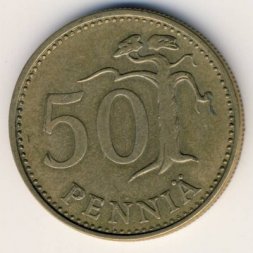 Финляндия 50 пенни 1967 год