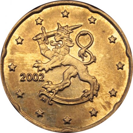 Финляндия 20 евроцентов 2002 год