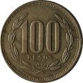 Чили 100 песо 1992 год