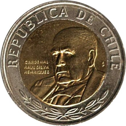 Чили 500 песо 2008 год