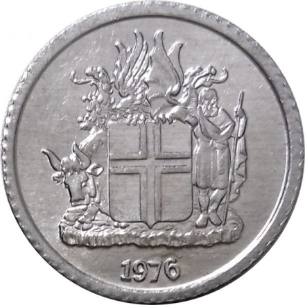 Исландия 1 крона 1976 год - Герб