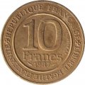 Франция 10 франков 1987 год - Тысячелетие династии Капетингов