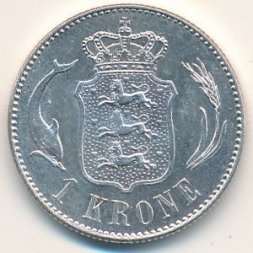 Дания 1 крона 1915 год
