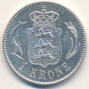 Дания 1 крона 1915 год