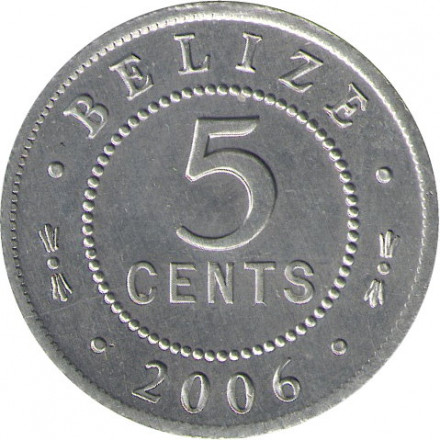 Белиз 5 центов 2006 год