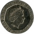 Великобритания 20 пенсов 2009 год