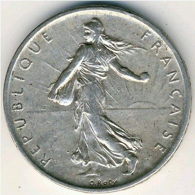 Франция 5 франков 1960 год
