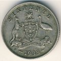 Австралия 6 пенсов 1938 год