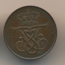 Дания 5 эре 1908 год