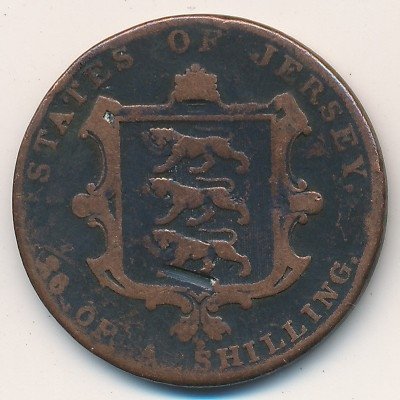 Джерси 1/26 шиллинга 1844 год