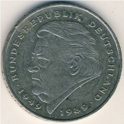 ФРГ 2 марки 1990 год