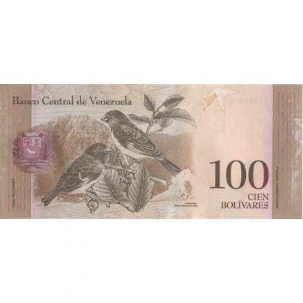 Венесуэла 100 боливаров 2015 года - UNC