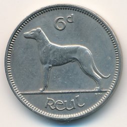 Ирландия 6 пенсов 1953 год