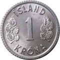 Исландия 1 крона 1977 год