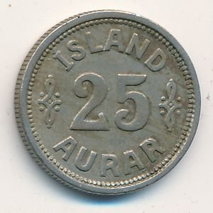 Исландия 25 эйре 1923 год