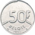Бельгия 50 франков 1990 год BELGIE