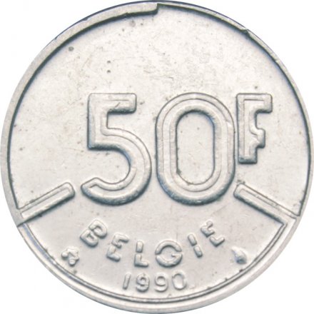 Бельгия 50 франков 1990 год BELGIE
