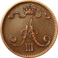 Финляндия 1 пенни 1888 год - Александр III - XF