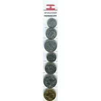 Набор из 7 монет Французская Полинезия 1979-2018 год