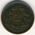 Швейцария 2 раппена 1936 год