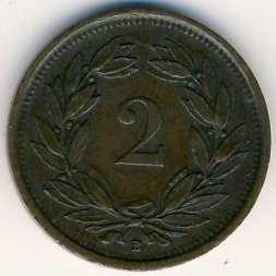 Швейцария 2 раппена 1936 год