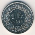 Швейцария 1 франк 1994 год