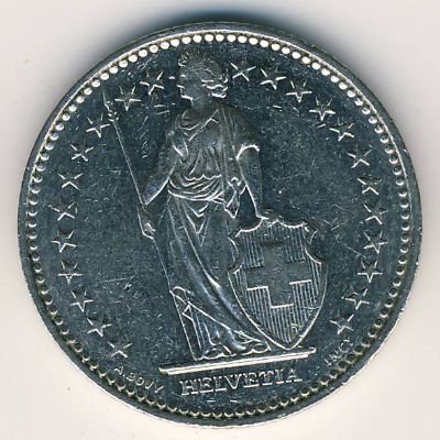 Швейцария 1 франк 1994 год